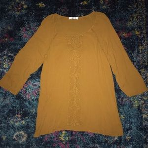 Spense boho style mustard blouse